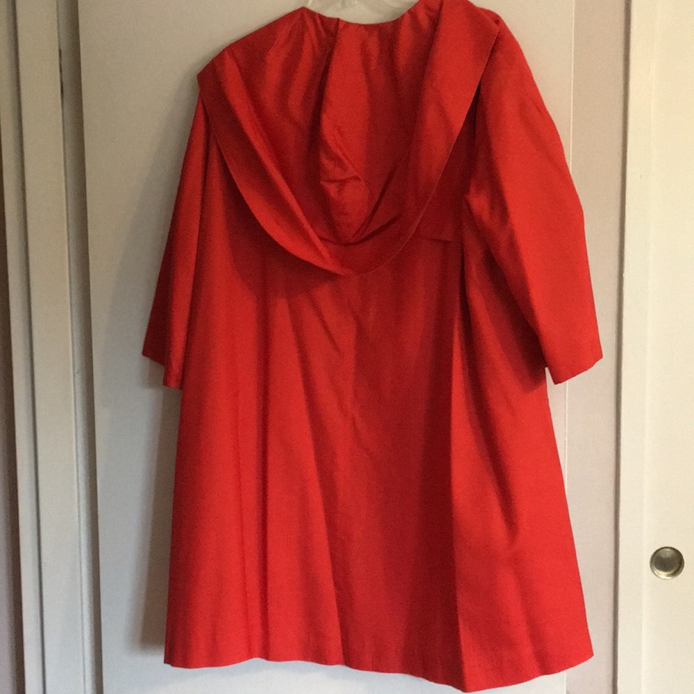 Vintage Saks 5th Avenue 1960s silk swing coat - Picture 3 of 7